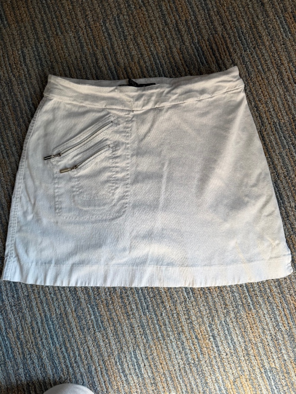 Jamie Sadock White Pull On Athletic Golf Skirt/Skort